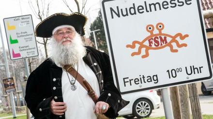 Rüdiger Weida von der "Kirche des fliegenden Spaghettimonsters".