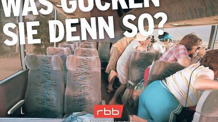 Selbstironische Kampagne: Der Rundfunk Berlin-Brandenburg will sich als frecher TV-Sender mit Ecken und Kanten – nicht nur im Logo – präsentieren. o