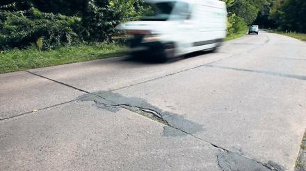 Buckelpiste. Seit Jahren ist die Templiner Straße sanierungsbedürftig.