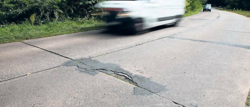 Buckelpiste. Seit Jahren ist die Templiner Straße sanierungsbedürftig.