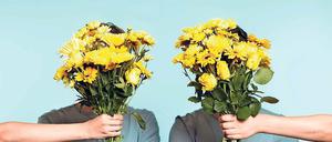 Modernes Dr.-Sommer-Team. Max (l.) und Jakob sind „Beste Freundinnen“, reden über (fast) alles und antworten ihren zumeist weiblichen Hörern auf Fragen wie: Haben Typen ein Problem mit meiner Intelligenz?