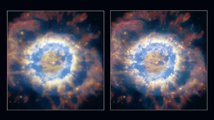 Scharfmacher. Der Vergleich macht den Zugewinn (r.) deutlich.