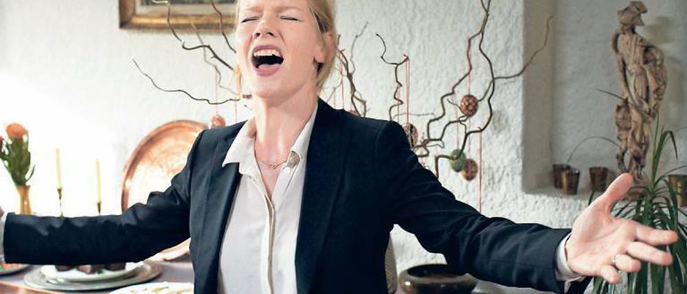 Mehr Publikum! Eine gleichzeitige Bereitstellung von Kinofilmen wie „Toni Erdmann“ (mit Sandra Hüller) auf Streamingportalen könnte die Zahl der Zuschauer vergrößern.