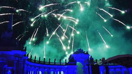 Abschlussfeuerwerk der Potsdamer Schlössernacht 2017.