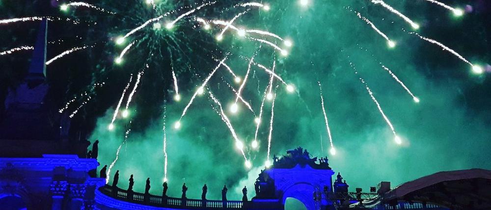 Abschlussfeuerwerk der Potsdamer Schlössernacht 2017.