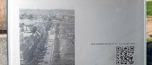 Glastafel. Das Neustädter Tor war eines von fünf Potsdamer Stadttoren.