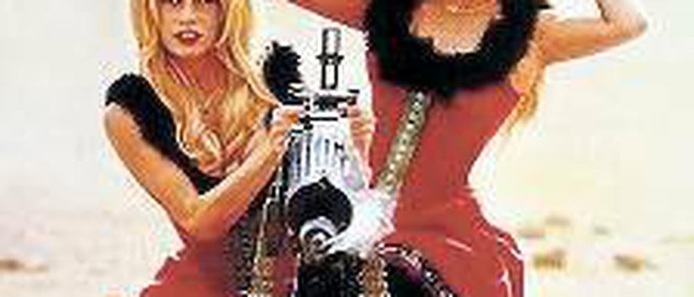 Führen die Revolte zu Ende. B. Bardot und J. Moreau in „Viva Maria!“