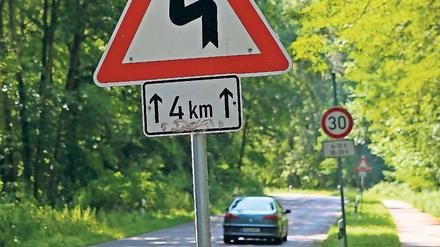 An Potsdams Straßen wird gebaut.