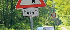 An Potsdams Straßen wird gebaut.