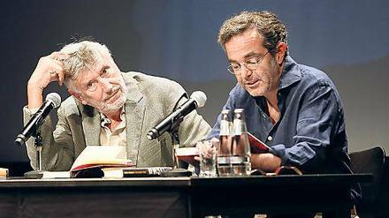 Im Duett. Christian Brückner (l.) und Navid Kermani lasen abwechselnd.