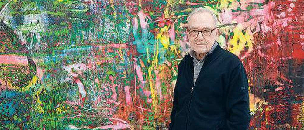 Farbpaletten. Gerhard Richters Schaffen ist von abstrakter Malerei geprägt.