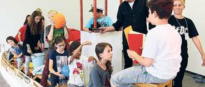 Klangfänger. Im Dampfer gaben die Kinder wieder, wie Potsdam klingt.