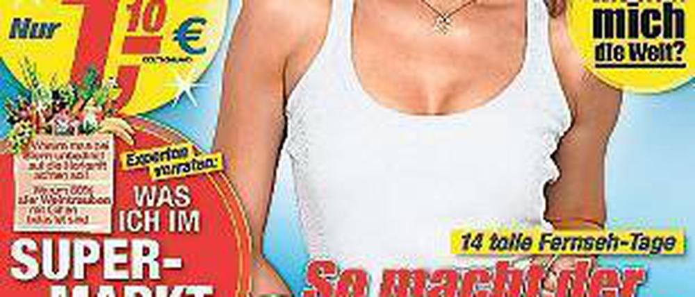 Dekolleté-Wunder. Auch bei "TV 14", dem Marktführer unter den Programmies, geht nichts ohne junge, attraktive Frau auf dem Cover,