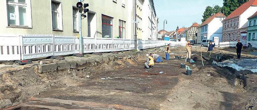 Zufallsfund. Der gut erhaltene Bohlenweg aus dem Mittelalter in Jüterbog.