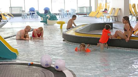 Das Planschbecken im neuen Bad blu kam zum Probebadetag bei Kindern gut an. Doch die Preise insbesondere für kinderreiche Familien stehen in der Kritik.