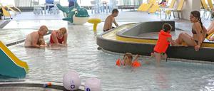Das Planschbecken im neuen Bad blu kam zum Probebadetag bei Kindern gut an. Doch die Preise insbesondere für kinderreiche Familien stehen in der Kritik.
