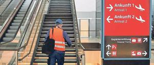 Stillstand. Aufwärts geht’s beim BER allenfalls auf der Rolltreppe.