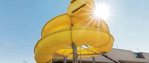 Die 114 Meter lange Rutsche wird modernisiert.