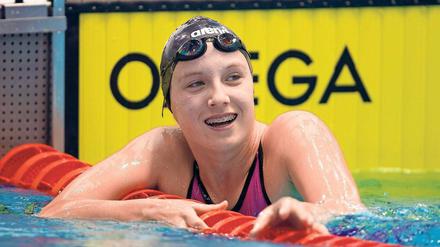 Mit 15 Jahren deutsche Meisterin in der Schimm-Königsdisziplin. Die Potsdamer Sportschülerin Isabel Gose holte sich den Titel über 200 Meter Freistil. Außerdem kraulte sie zur Bronzemedaille auf den 400 Metern.