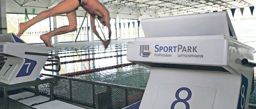 Eine Stätte für Elite. Der Deutsche Schwimm-Verband verringert die Anzahl seiner Bundesstützpunkte. Potsdam fällt in diesem Konzentrationsprozess nicht durch das Raster, sodass der Schwimmstandort Luftschiffhafen künftig an Bedeutung gewinnen wird.