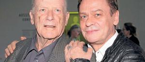 Filmteam. Wolfang Kohlhaase und Schauspieler Sylvester Groth (v.l.).