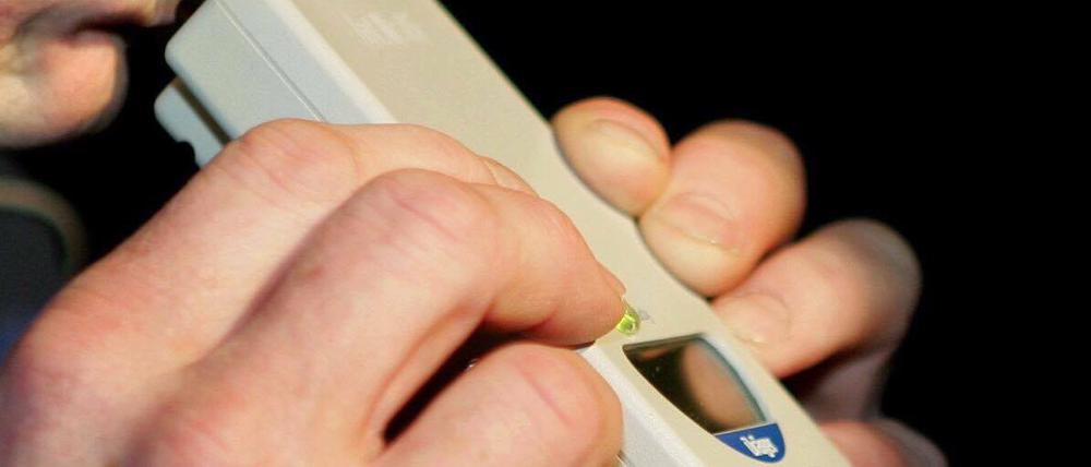 Polizeieinsatz in Potsdam: Bei dem Mann wurde 1,53 Promille Alkohol im Blut festgestellt.