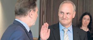 Der Neue. Bernd Rubelt wurde Montag vereidigt.