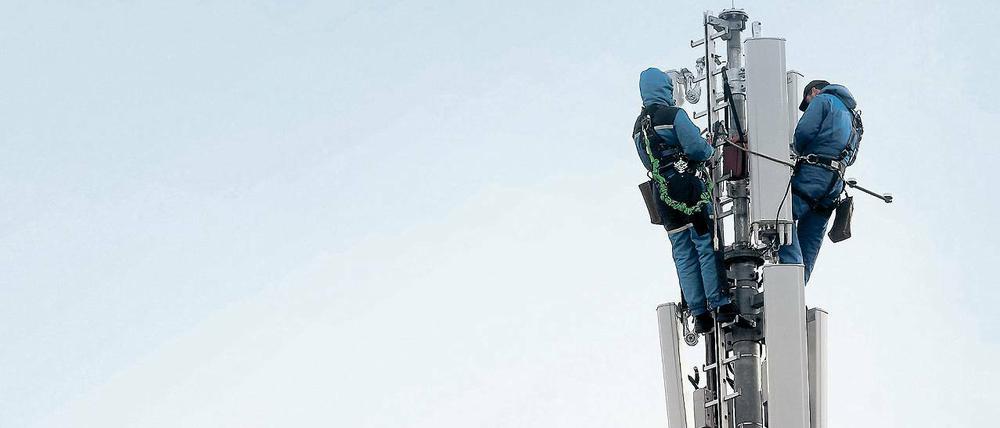 Funkmast eines Mobilfunkanbieters.