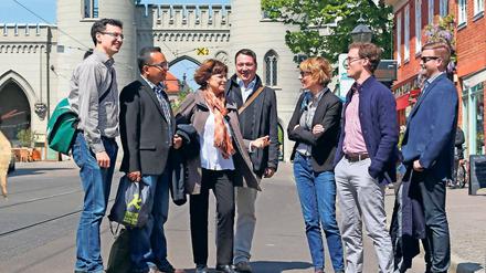 Dialogbereit. Die Teilnehmer des deutsch- amerikanischen Dialogs – eines Programms der Denkfabrik Aspen Institute in Washington – waren zu Besuch in der Landeshauptstadt Potsdam.