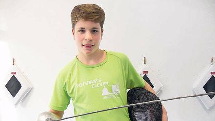 En garde. Der 16-jährige Leonardo Pichler ficht mit dem Florett – und das macht der Athlet des OSC Potsdam bereits seitdem er fünf Jahre alt ist.