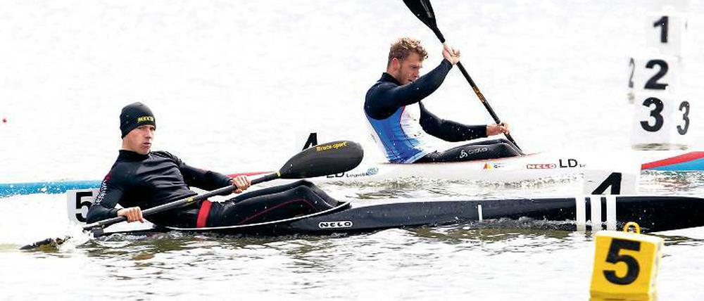 Hoffnung. Unter anderem hat der Potsdamer Timo Haseleu (l.) gute WM-Teilnahmechancen.