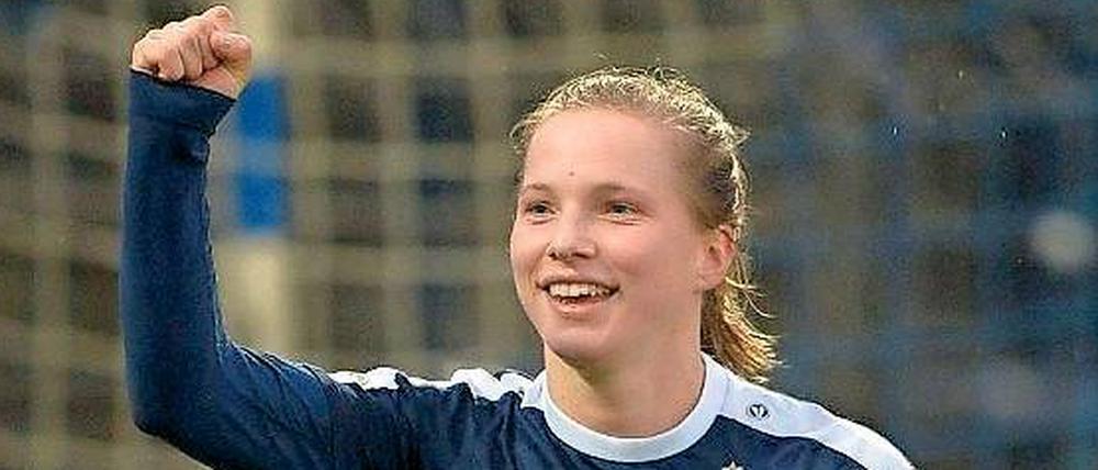 Doppelpack. Tabea Kemme traf beim Turbine-Sieg in Leverkusen zweimal.