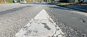 Abgefahren. Die Potsdamer Allee soll ab Herbst erneuert werden.