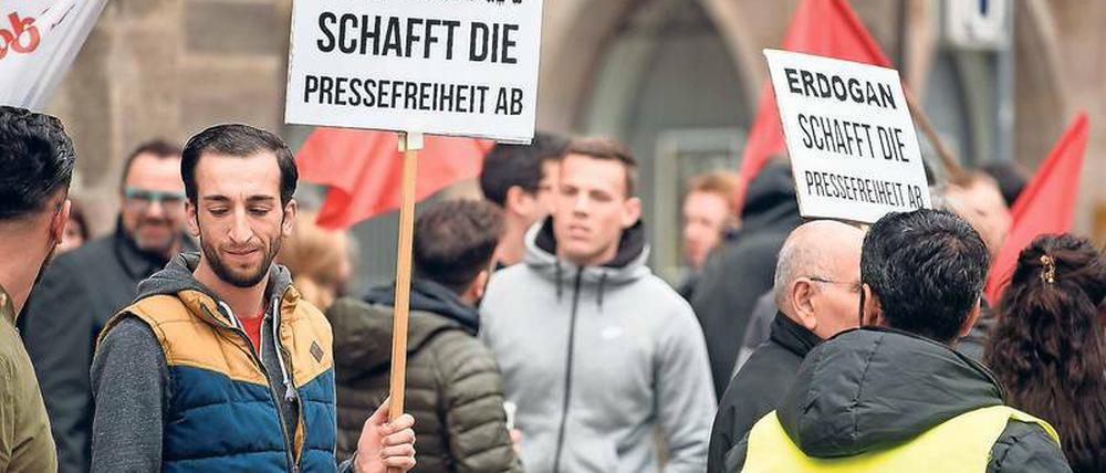 Proteste in Deutschland lassen den türkischen Staatspräsidenten Erdogan kalt.