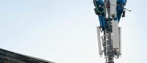 Mobilfunkmast. In Brandenburg gibt es vielerorts keinen Empfang.