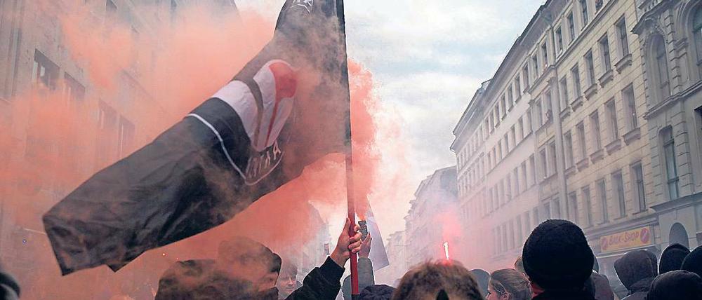 Verräuchert. Bei  Autonomen qualmten am 1. Mai nicht die Köpfe.