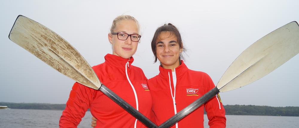 Neue Saison, neue Herausforderung. Im Jahr 2017 werden Annabel Oertel (l.) und Friederike Müller mit anderen Zweierpartnerinnen um die Plätze in der Nationalmannschaft kämpfen.
