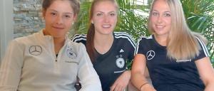 Zwei von drei. Lea Bahnemann und Melissa Kössler wurden nominiert, Gina Chmielinski (v.l.) hingegen nicht.