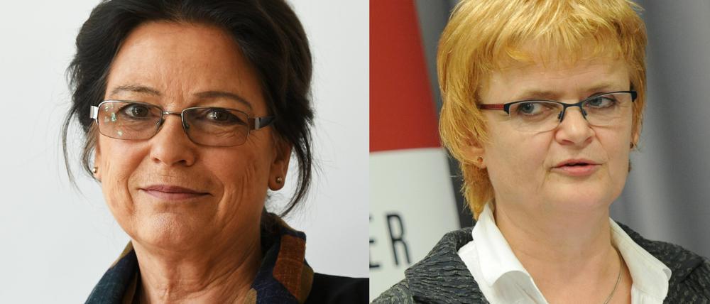 Brandenburgs Stasi-Beauftragte Ulrike Poppe (l.) geht in den Ruhestand. Als Nachfolgerin schlug sie die frühere DDR-Oppositionelle Maria Nooke (r.) vor.