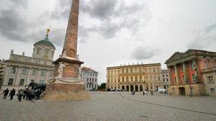Um die Aufenthaltsqualität auf dem Alten Markt geht es unter anderem im Hauptausschuss der Stadtverordneten am Mittwoch.