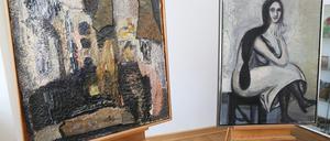 "Mutter und Kind" (r.) heißt eines der zwei Bilder von Strawalde, die jetzt dem Potsdam Museum gehören.