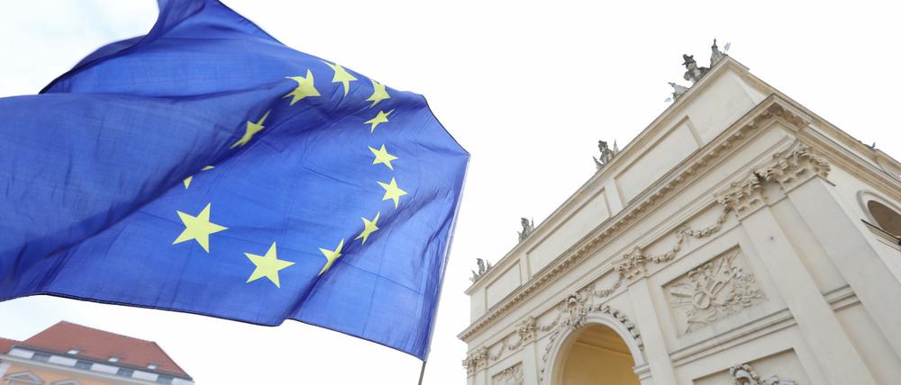 In der vergangenen Woche nahmen mehr als 300 Menschen an der "Pulse of Europe"-Kundgebung in Potsdam teil.
