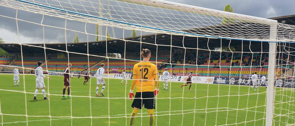 Zum letzten Mal im Tor. Kevin Otremba verlässt den SVB Ende des Monats.