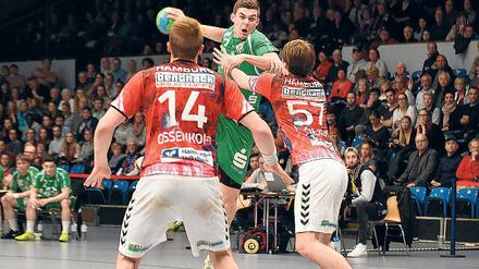 Grün-Weißer Werderaner. Das Team von Robin Huntz wurde vom NDR mit Werder Bremen verwechselt. Im Spiel gegen Hamburg boten die Gäste aus Brandenburg gut Paroli – und Huntz stach mit elf Toren heraus.