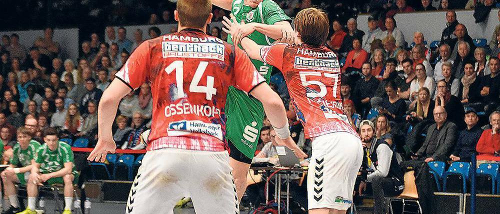 Grün-Weißer Werderaner. Das Team von Robin Huntz wurde vom NDR mit Werder Bremen verwechselt. Im Spiel gegen Hamburg boten die Gäste aus Brandenburg gut Paroli – und Huntz stach mit elf Toren heraus.