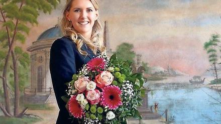 Inthronisiert. Nicole Hahn ist die neue Beelitzer Spargelkönigin.