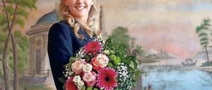 Inthronisiert. Nicole Hahn ist die neue Beelitzer Spargelkönigin.