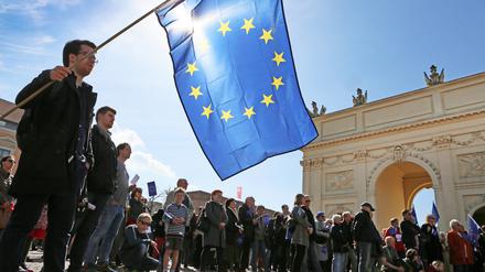 Am 26. März waren es wieder 300 Pro-Europa-Teilnehmer in Potsdam.