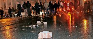 Während der ersten Pogida-Demo im Januar 2016 kam es zu linksextremen Ausschreitungen.