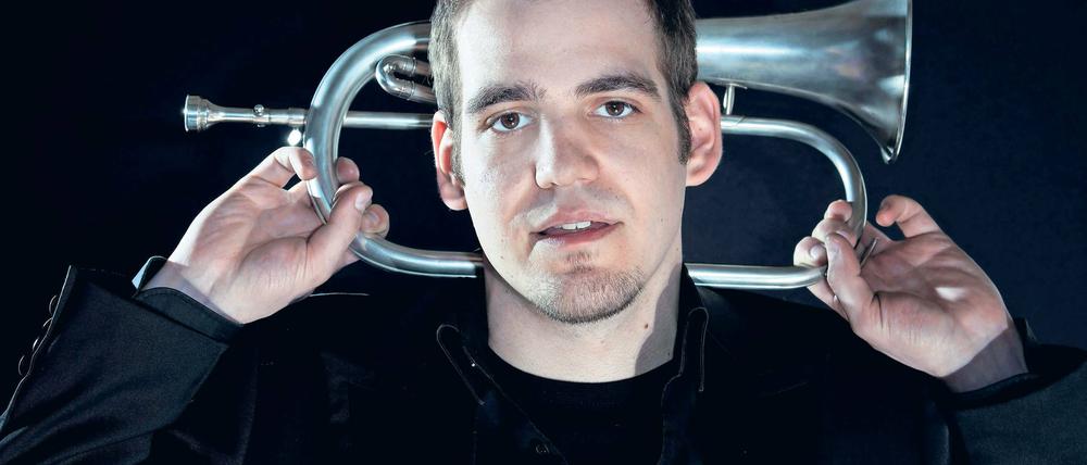 Schweizer Import. Der Gasttrompeter Philipp Hutter aus Luzern.